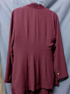 Zara Top, Elegant Purple Suits 3set