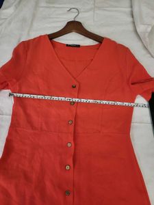 Chic Orange Mini Dress