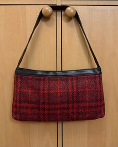 Vintage Burberry Tweed Baguette.