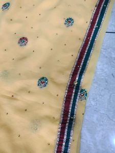 Beautiful Yellow Saree