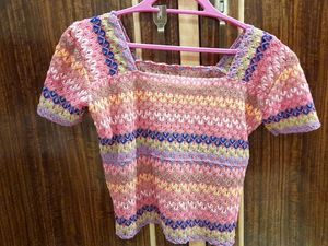 Net Top Rainbow Colour
