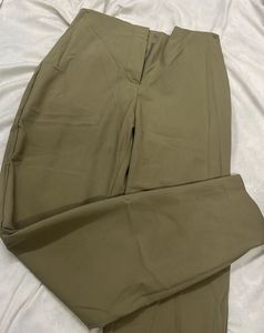 Olive Green Wide Leg Pants