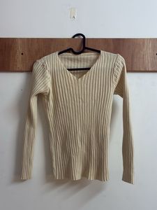 Ribbed Long Sleeve Top