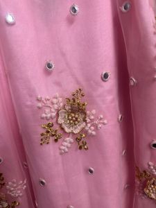 Elegant Pink Embellished Kurta XXL