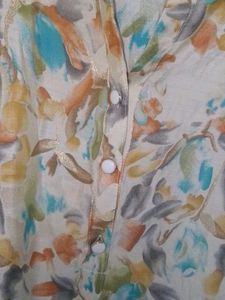 Floral Print Tunic Top