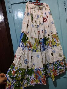 Multicolored Floral Skirt/Ethnic Skirt