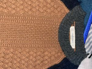 Brown Knit Sweater Vest