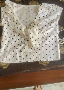 Polka Dot Print Top