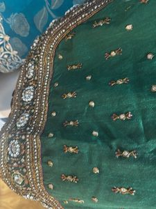 Embroidered Green Top