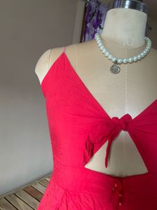 Red Cutout Mini Dress