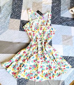 Cute Floral A Line Dress