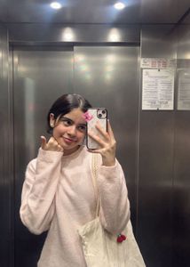 Cozy baby Pink Pullover Sweater, Soft girl core