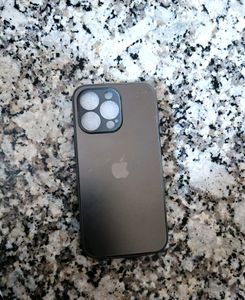 Silicone Ceramic Glass Case iPhone 14 pro Black