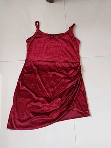Red Velvet Mini Dress