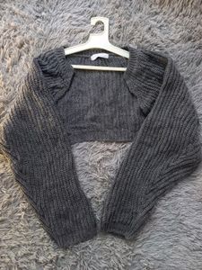 Dark Grey Korean Bolero