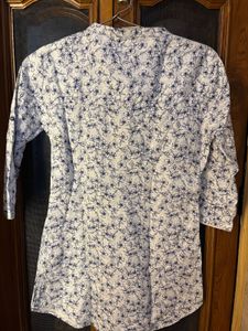 Floral Print Tunic Top