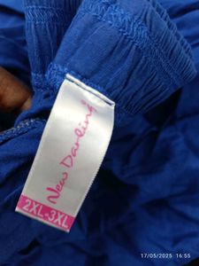 Blue Full Patiala/ Viscose/3xl