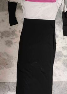Pink White Black Three Colours Dress 👗