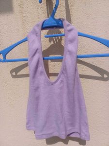 Lilac Halter Top