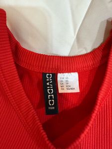 Red Crop Tank Top