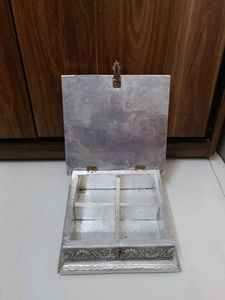 Silver Coated Dryfruits Box