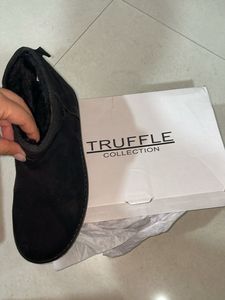 Suede Fur Boots Ankle Length