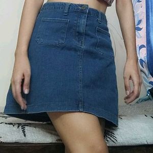 Denim Mini Skirt