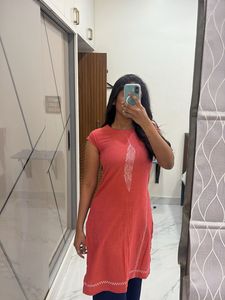 Coral Casual Kurti