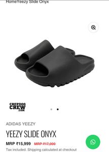 Adidas Yeezy Slides Onyx