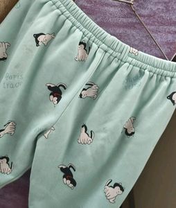 Cute Cartoon Print Hoodie Set