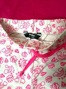 Kids Girls T-shirt And Shorts Combo