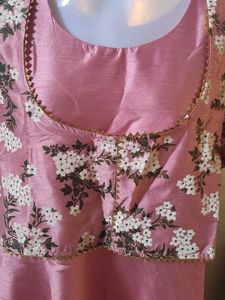 Diwali Pink Kurta With Pocket
