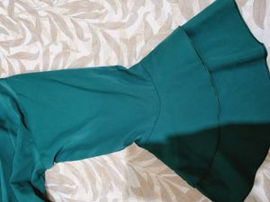 Green Dress with Bell Sleeves