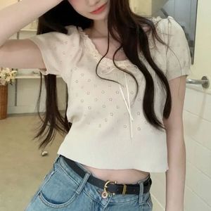 Cute Lace Trim Top