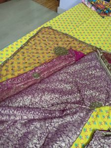 Brasso And Net Partywear Saree