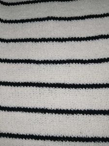 Striped Knit Pullover Sweater