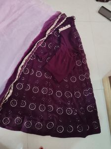 Burgundy Lehenga