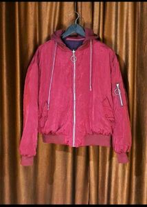 Reversible Hooded Jacket Size 48 inches with Multi