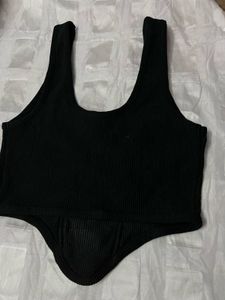 Branded Made In Turkey Black Corset Top