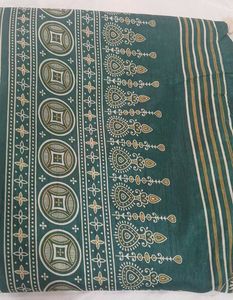 Emerald Green Chevron Saree