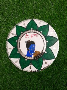 Little Krishna Lippan Art For Wall Decor