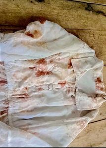 Three Frocks Chic Floral Pleated Maxi Dress