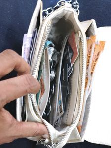 👜 Quilted Shoulder Bag Cream White