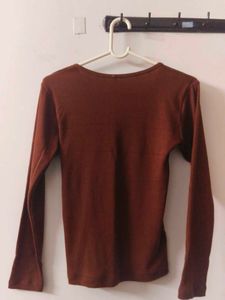 Brown and Maroon Long Sleeve T-Shirt for combo