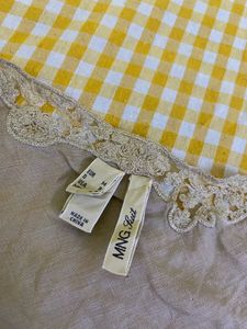 Lace Trim Top/tunic Size S