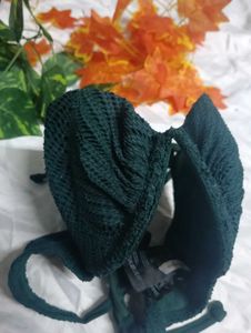 148.Green Halter Bikini Top 34B