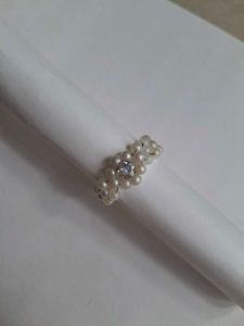 Pearl &amp; Silver Rings(any 2)