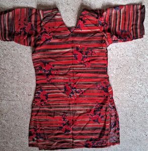 Vintage Floral Print Top