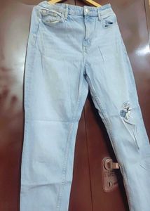 Light Blue Jeans Denim For Girl Or Woman 32 Waist