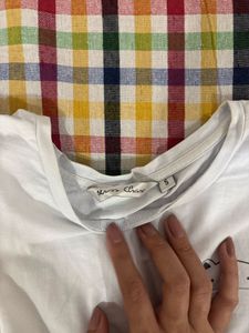 Cute White 'Le Chat' Tee